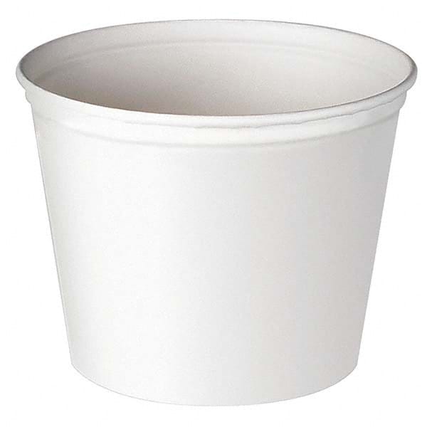 DART - Double Wrapped Paper Bucket, Unwaxed, White, 53 oz, 50/Pack - Eagle Tool & Supply