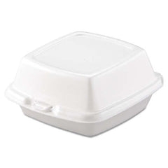 DART - Carryout Food Containers, Foam, 1-Comp, 5 7/8 x 6 x 3, White, 500/Carton - Eagle Tool & Supply