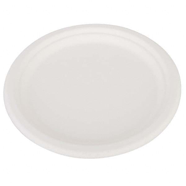 SCT - ChampWare Heavyweight Bagasse Dinnerware, Plate, 10", White, 500/Carton - Eagle Tool & Supply