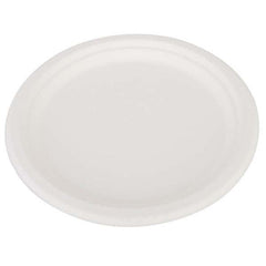 SCT - ChampWare Heavyweight Bagasse Dinnerware, Plate, 10", White, 500/Carton - Eagle Tool & Supply