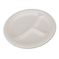 Plate: White, 500 Per Carton White