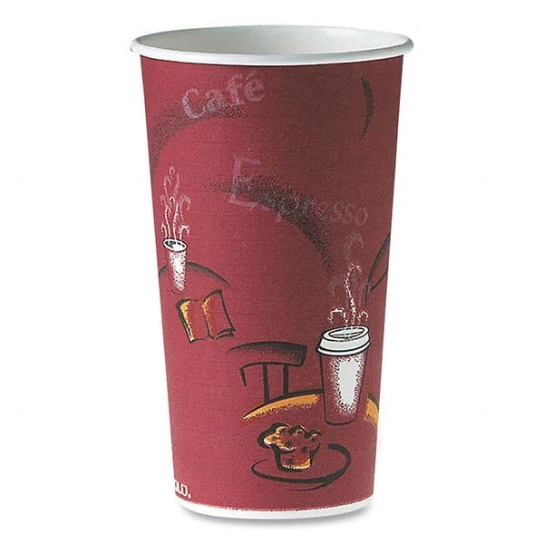 DART - Polycoated Hot Paper Cups, 20 oz, Bistro Design, 600/Carton - Eagle Tool & Supply