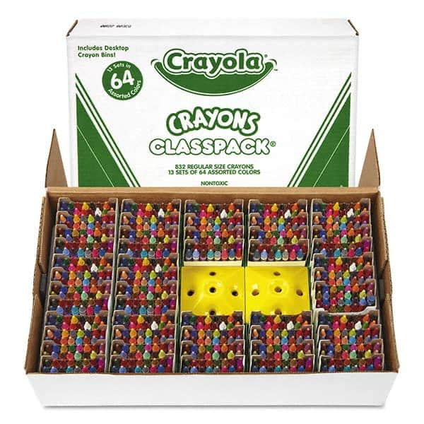 Crayola - Markers & Paintsticks Type: All Purpose Wax Crayon Color: Assorted - Eagle Tool & Supply