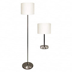 LEDU - Task Lights Fixture Type: Floor Lamp Color: Silver/White - Eagle Tool & Supply
