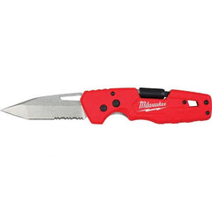 Milwaukee Tool - Pocket & Folding Knives Knife Type: Folding Knife Edge Type: Partially Serrated - Eagle Tool & Supply