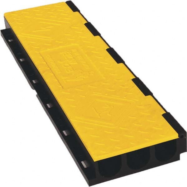 Checkers - On Floor Cable Covers Cover Material: Polyurethane Number of Channels: 3 - Eagle Tool & Supply