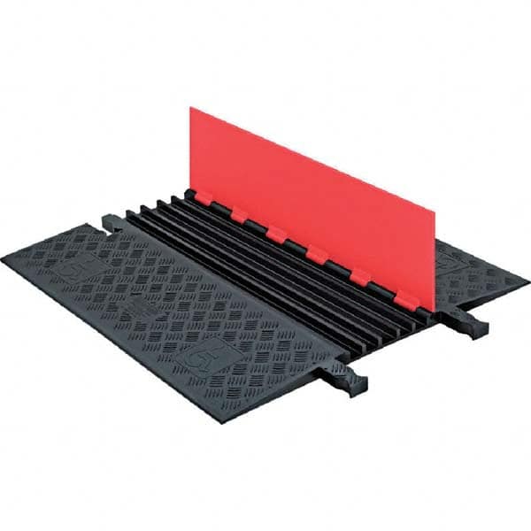 Checkers - On Floor Cable Covers Cover Material: Polyurethane Number of Channels: 5 - Eagle Tool & Supply