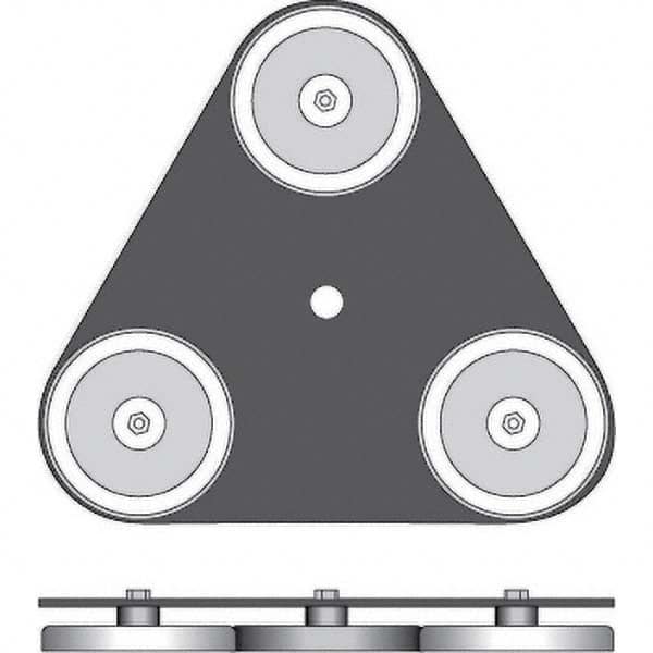 Checkers - Flag Pole Accessories Type: Magnetic Base Material: Steel - Eagle Tool & Supply