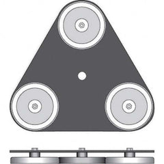 Checkers - Flag Pole Accessories Type: Magnetic Base Material: Steel - Eagle Tool & Supply