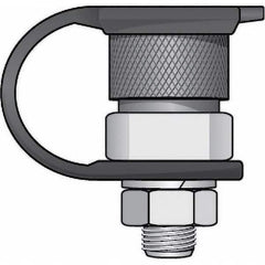 Checkers - Flag Pole Accessories Type: Warning Whip Female QD Base Mount Material: Steel; Rubber - Eagle Tool & Supply