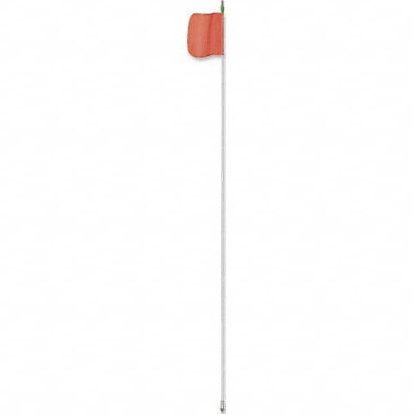 Checkers - Marking Flags Type: Warning Whip Flag Message or Pattern: Solid Color - Eagle Tool & Supply