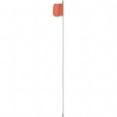 Checkers - Marking Flags Type: Warning Whip Flag Message or Pattern: Solid Color - Eagle Tool & Supply