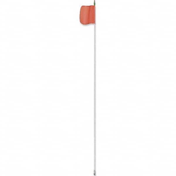 Checkers - Marking Flags Type: Warning Whip Flag w/Light Message or Pattern: Reflective X - Eagle Tool & Supply