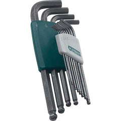 Allen - Hex Key Sets Tool Type: Ball End Handle Type: L-Key Long Arm - Eagle Tool & Supply