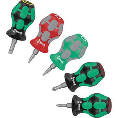 Wera - Screwdriver Sets Screwdriver Types Included: Phillips; Slotted; Square Number of Pieces: 5 - Eagle Tool & Supply