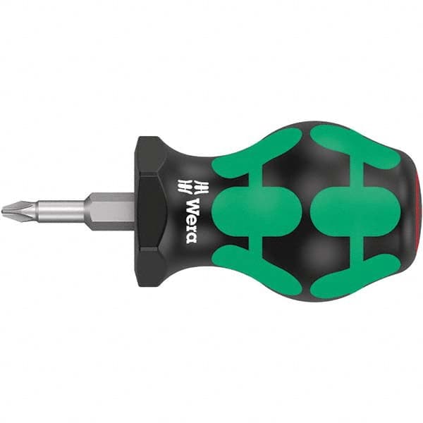Wera - Phillips Screwdrivers Tool Type: Stubby Phillips Handle Style/Material: Ergonomic - Eagle Tool & Supply