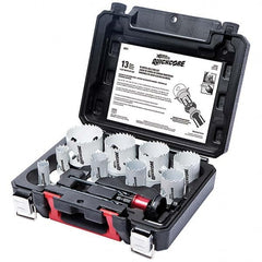 Disston - Hole Saw Kits Minimum Saw Diameter (Inch): 3/4 Maximum Saw Diameter (Inch): 2-1/2 - Eagle Tool & Supply