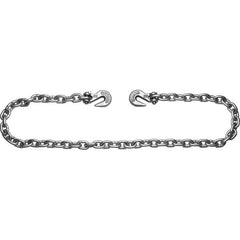 Welded Chain; Load Capacity (Lb. - 3 Decimals): 5400; Material Grade: 43; Link Type: Binder Chain; Chain Grade: 43; For Lifting: No; Overall Length: 20 in; 20 mm; 20 ft; 20 cm; 20 yd; 20 m; Type: Binder Chain; Trade Size: 3/8 in; Work Load Limit: 5400; St