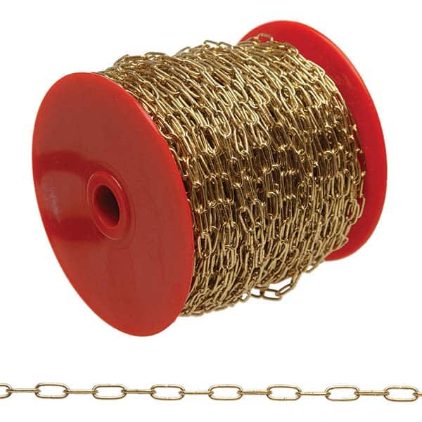 Campbell - Weldless Chain Type: Sash Chain Load Capacity (Lb.): 5.000 - Eagle Tool & Supply