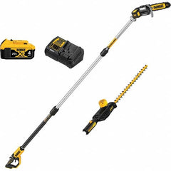DeWALT - Edgers, Trimmers & Cutters Type: Hedge Trimmer; Pole Saw Kit Power Type: Battery - Eagle Tool & Supply