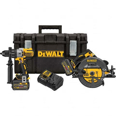 DeWALT - Cordless Tool Combination Kits Voltage: 60 Tools: Hammer Drill; 7-1/4" Circular Saw - Eagle Tool & Supply