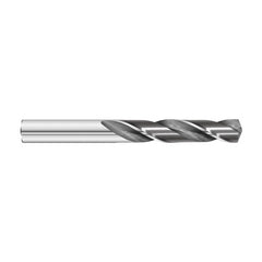 #43 Dia. × 0.089″ Shank × 1″ Flute Length × 2″ OAL, 7xD, 135°, Uncoated, 2xD Flute, External Coolant, Round Solid Carbide Drill - Eagle Tool & Supply