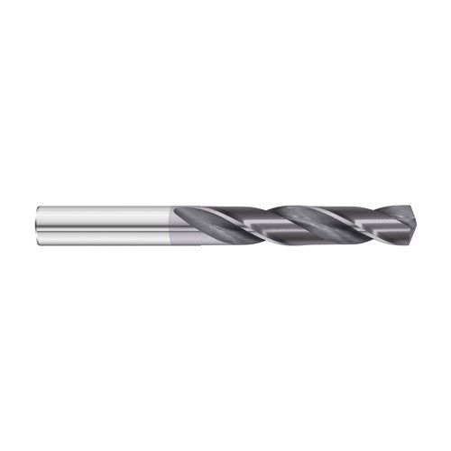 #42 Dia. × 0.094″ Shank × 1″ Flute Length × 2″ OAL, 7xD, 135°, TiAlN, 2xD Flute, External Coolant, Round Solid Carbide Drill - Eagle Tool & Supply