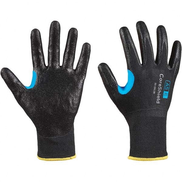 Honeywell - Size XL (10), ANSI Cut Lvl A5, Puncture Lvl 1, Abrasion Lvl 6, Nitrile Coated Cut Resistant Gloves - Eagle Tool & Supply