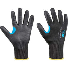 Honeywell - Size M (8), ANSI Cut Lvl A6, Puncture Lvl 1, Abrasion Lvl 6, Nitrile Coated Cut Resistant Gloves - Eagle Tool & Supply