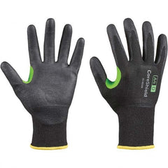 Honeywell - Size L (9), ANSI Cut Lvl A4, Puncture Lvl 1, Abrasion Lvl 6, Nitrile Coated Cut Resistant Gloves - Eagle Tool & Supply
