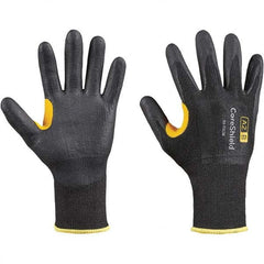Honeywell - Size M (8), ANSI Cut Lvl A2, Puncture Lvl 1, Abrasion Lvl 6, Nitrile Coated Cut Resistant Gloves - Eagle Tool & Supply