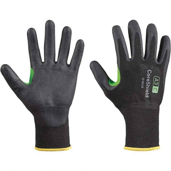 Honeywell - Size M (8), ANSI Cut Lvl A3, Puncture Lvl 1, Abrasion Lvl 6, Nitrile Coated Cut Resistant Gloves - Eagle Tool & Supply