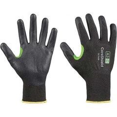 Honeywell - Size L (9), ANSI Cut Lvl A3, Puncture Lvl 1, Abrasion Lvl 6, Nitrile Coated Cut Resistant Gloves - Eagle Tool & Supply