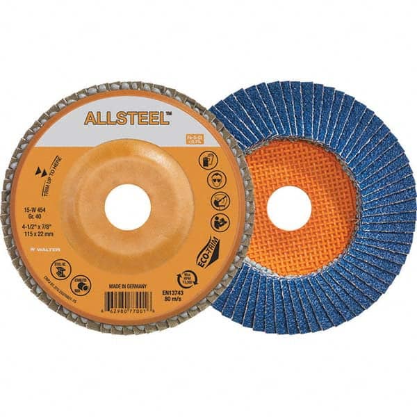 WALTER Surface Technologies - Flap Discs Abrasive Type: Coated Flap Disc Type: Type 27 - Eagle Tool & Supply