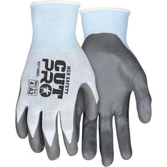MCR Safety - Size S, ANSI Cut Lvl A2, Puncture Lvl 3, Abrasion Lvl 4, Foam Nitrile Coated Cut & Puncture Resistant Gloves - Eagle Tool & Supply