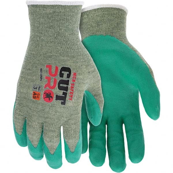 MCR Safety - Size M, ANSI Cut Lvl A5, Abrasion Lvl 3, Foam Nitrile Coated Cut Resistant Gloves - Eagle Tool & Supply