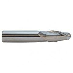 3/16 TuffCut GP Standard Length 2 Fl Ball Nose TiN Coated Center Cutting End Mill - Eagle Tool & Supply