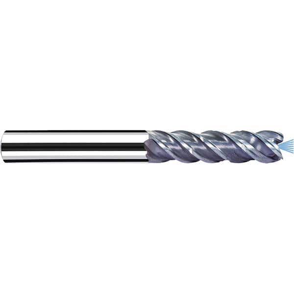 Fraisa - 1/2" Diam 4 Flute Solid Carbide 0.008" Corner Radius End Mill - Eagle Tool & Supply