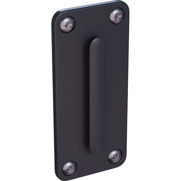 Trafford Industrial - Barrier Parts & Accessories Type: Wall Plate Color: Black - Eagle Tool & Supply