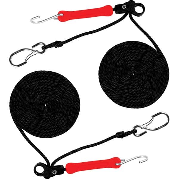 The Perfect Bungee - Stretch Tie Downs Type: Rope Lock Tie Down End Type: S Hook; Galvanized Gated Hook - Eagle Tool & Supply