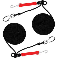 The Perfect Bungee - Stretch Tie Downs Type: Rope Lock Tie Down End Type: S Hook; Galvanized Gated Hook - Eagle Tool & Supply