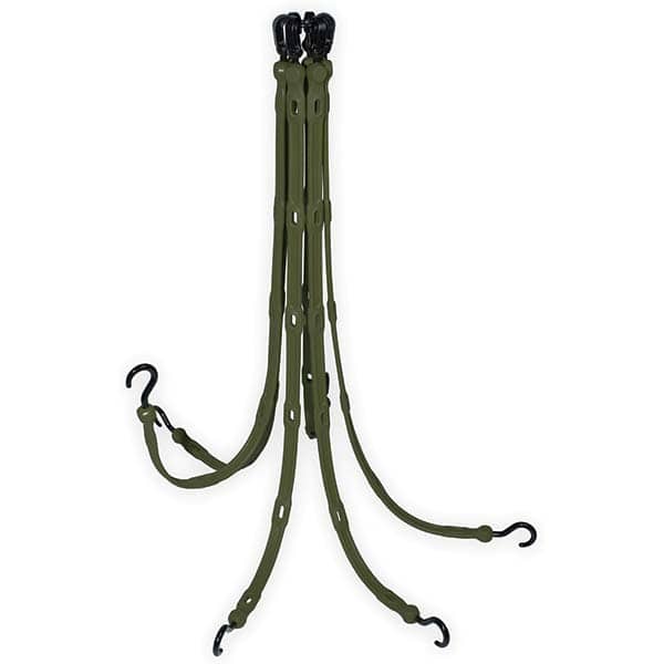 The Perfect Bungee - Stretch Tie Downs Type: FlexWeb Tie Down End Type: Molded in Hook & Safety Clasp; Molded Nylon Hook End; Overmolded Nylon Hook End - Eagle Tool & Supply