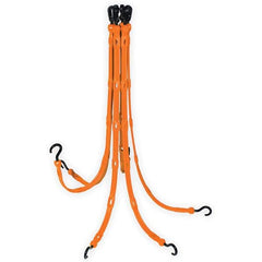 The Perfect Bungee - Stretch Tie Downs Type: FlexWeb Tie Down End Type: Molded in Hook & Safety Clasp; Molded Nylon Hook End; Overmolded Nylon Hook End - Eagle Tool & Supply
