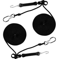 The Perfect Bungee - Stretch Tie Downs Type: Rope Lock Tie Down End Type: S Hook; Galvanized Gated Hook - Eagle Tool & Supply