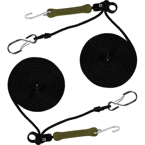 The Perfect Bungee - Stretch Tie Downs Type: Rope Lock Tie Down End Type: S Hook; Galvanized Gated Hook - Eagle Tool & Supply