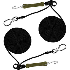 The Perfect Bungee - Stretch Tie Downs Type: Rope Lock Tie Down End Type: S Hook; Galvanized Gated Hook - Eagle Tool & Supply