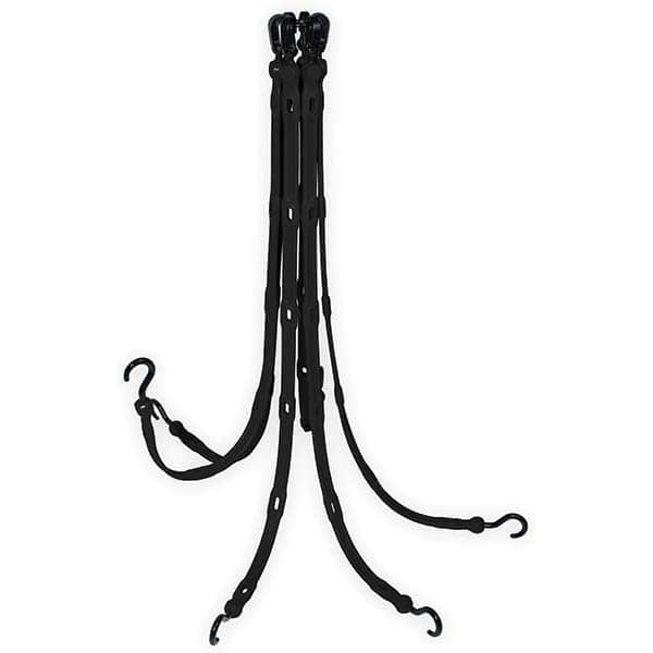 The Perfect Bungee - Stretch Tie Downs Type: FlexWeb Tie Down End Type: Molded in Hook & Safety Clasp; Molded Nylon Hook End; Overmolded Nylon Hook End - Eagle Tool & Supply
