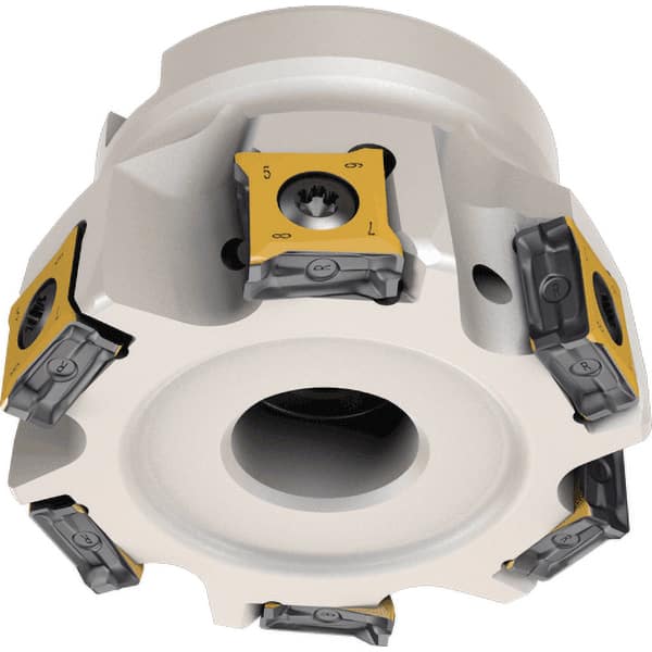 Indexable Square-Shoulder Face Mill:  T890HT FLND2.005.75R13,  2'' Cut Dia,  0.7500″ Arbor Hole Dia,  0.3740″ Max Cutting Depth Uses  5,  LN.T 1306 Inserts,  Through Coolant,  Series  T890HT