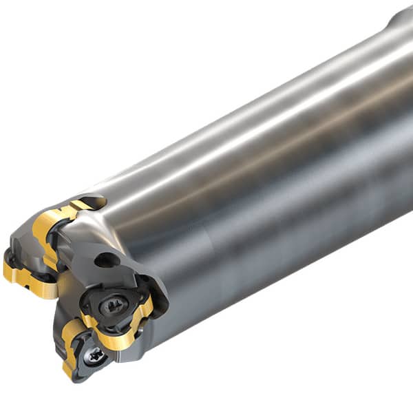 Iscar - Indexable Copy End Mills Maximum Depth of Cut (mm): 1.00 Maximum Depth of Cut (Decimal Inch): 0.0390 - Eagle Tool & Supply