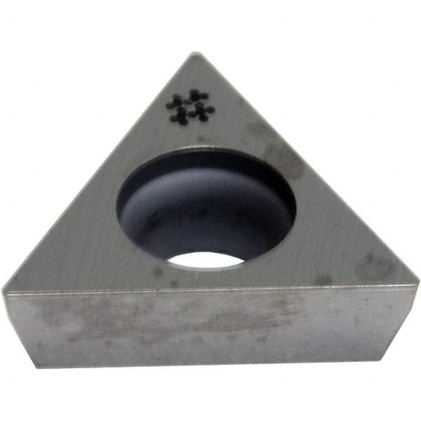 Sumitomo - TPGA331 Grade AC5015S Carbide Turning Insert - TiAlSiN Finish, 60° Triangle, 3/8" Inscr Circle, 3/16" Thick, 0.0156" Corner Radius - Eagle Tool & Supply